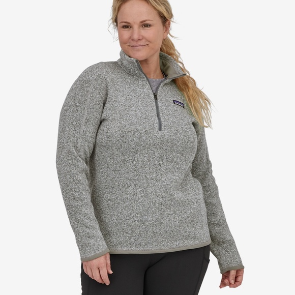 NWOT Women’s Grey Patagonia Better Sweater 1/4 Zip Fleece Size M - Picture 9 of 10